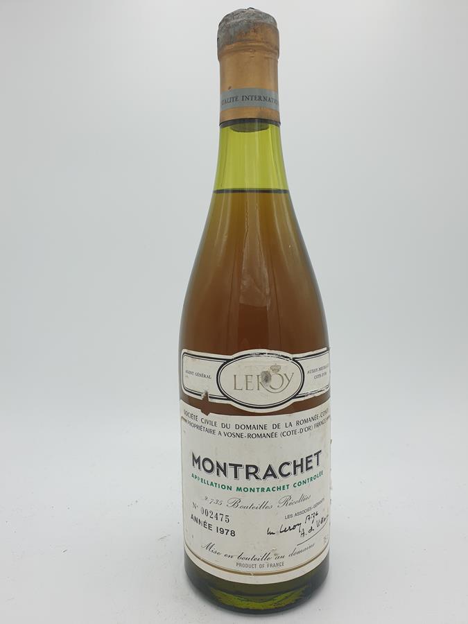 Domaine Romane Conti (DRC) - Le Montrachet 'Grand Cru' 1978