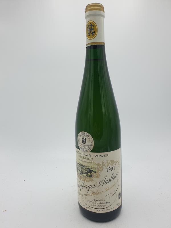 Egon Mller zu Scharzhof - Scharzhofberger Riesling Auslese Versteigerungswein 1991