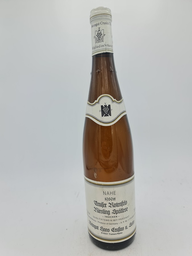 Dr. Crusius - Traiser Rotenfels Riesling Sptlese trocken dry 1989