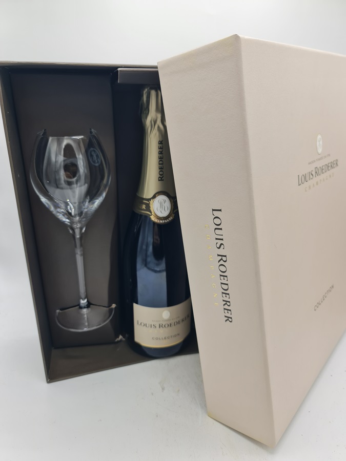 Louis Roederer Champagne COLLECTION N 243 OC with 2 glasses NV 750ml 12,5% alc by vol