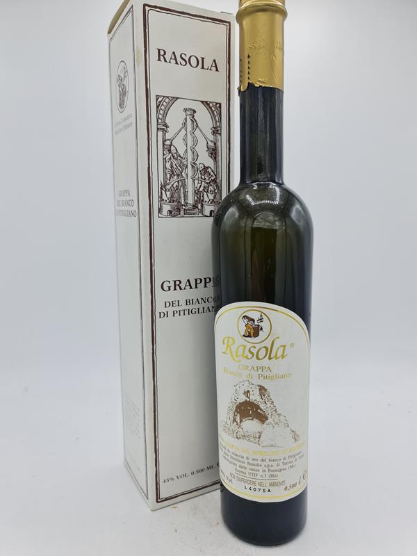 Rasola Grappa Del Bianco Di Pitigliano 45% alc by vol. 500ml NV with OC