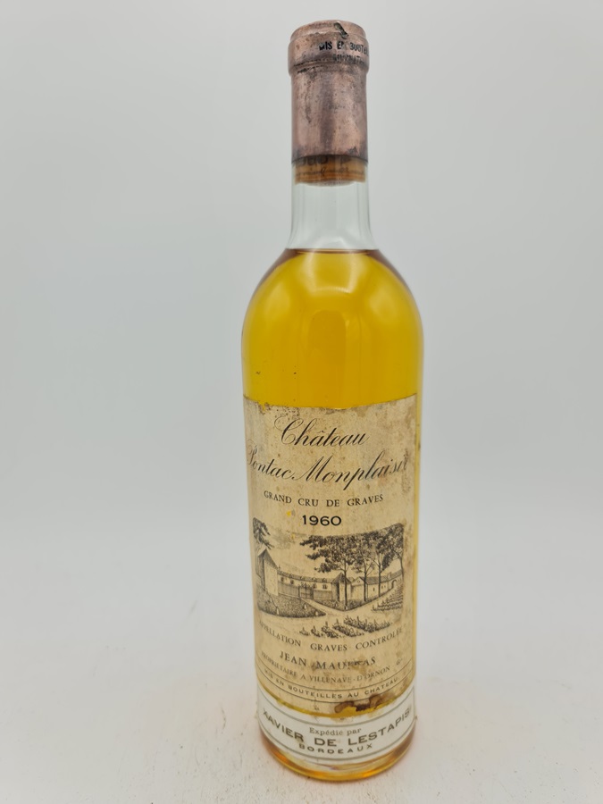 Chteau Pontac Monplaisir Blanc Pessac-Leognan blanc 1960