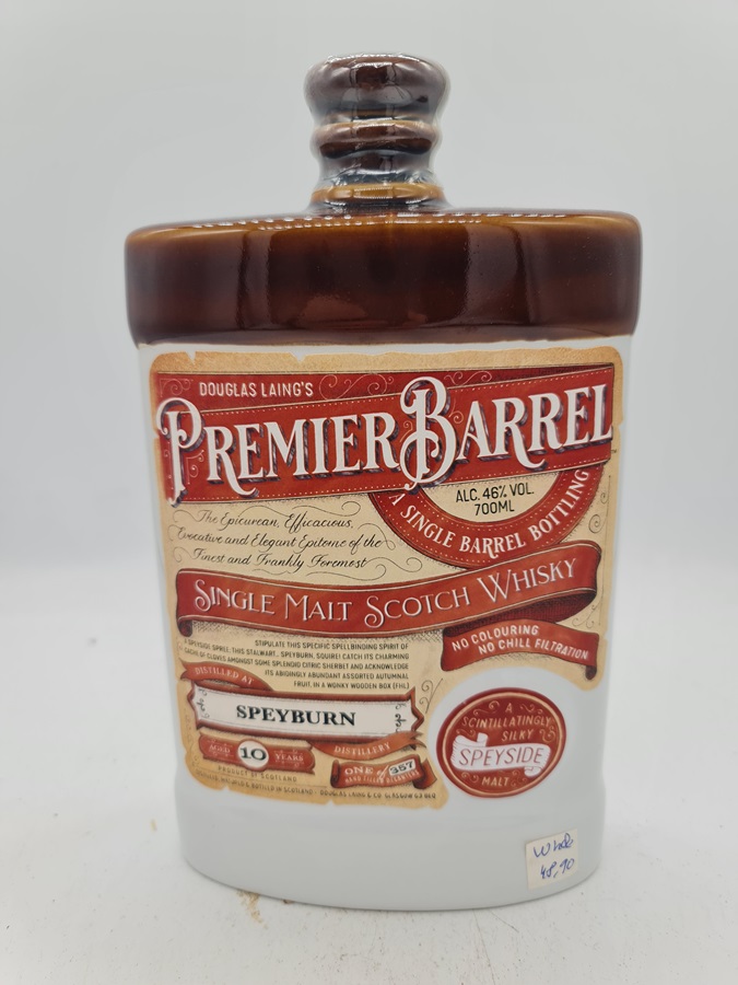 Speyburn 10 Years old bottled 2019 Douglas Laing Premier Barrel 46,0% alc by vol 700ml