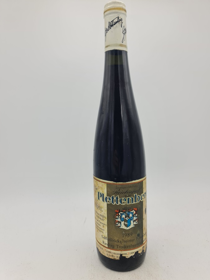 Reichsgraf von Plettenberg - Schlossbockelheimer Felsenberg Riesling Trockebeerenauslese 1989