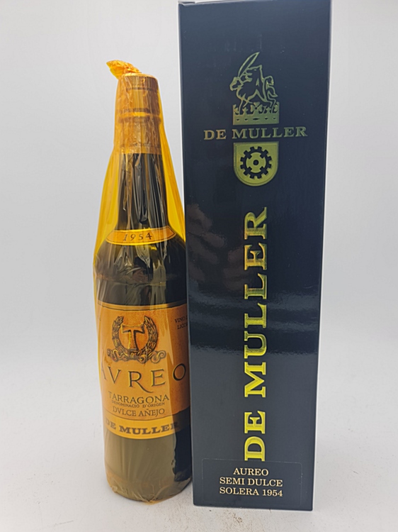 De Muller - AUREO Semi Dulce Superior Vino de Licor Tarragona Solera 1954 19% alc by vol with OC