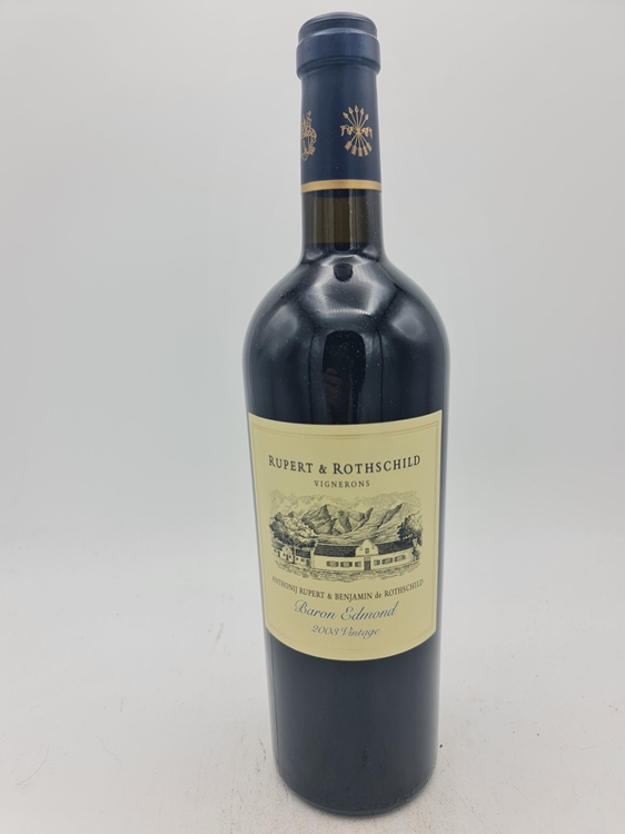 Rupert & Rothschild Vignerons Baron Edmond Western Cape South Africa 2003